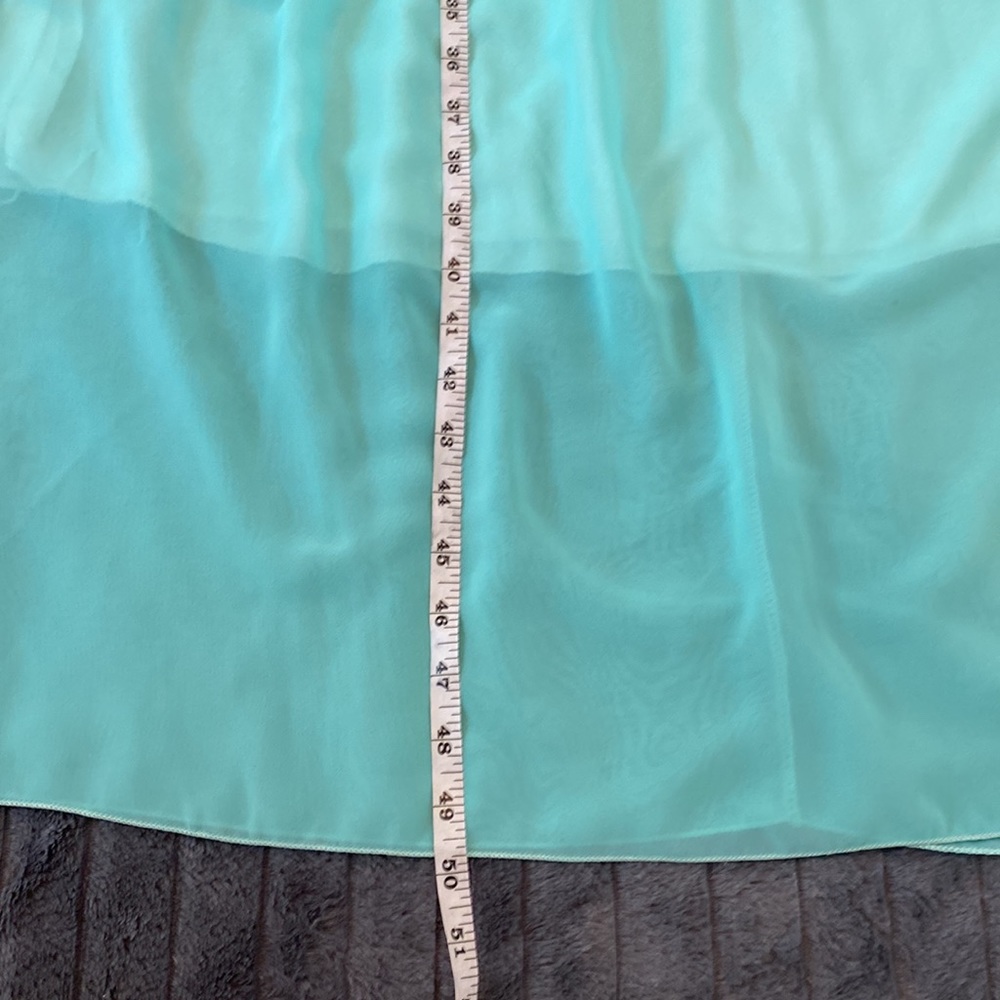 Mint Green Crochet Lace Up Top Maxi Dress - Picture 7 of 8